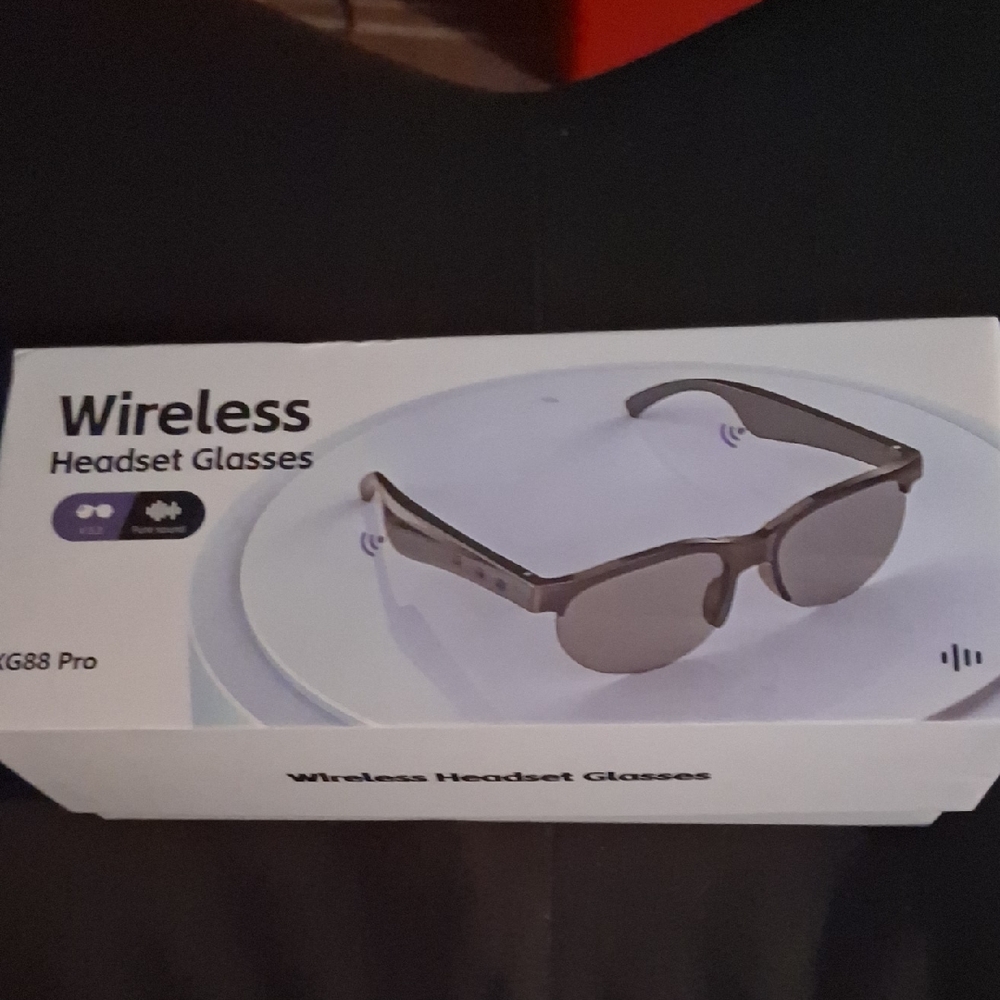 Black Smart Glasses with Integrated Technology
